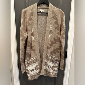 Lucky Brand Geometric Aztec Western Cardigan- Size Small